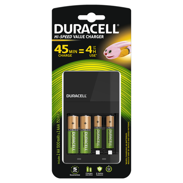 Duracell CEF14 4 Hour Charger - NWT FM SOLUTIONS - YOUR CATERING WHOLESALER