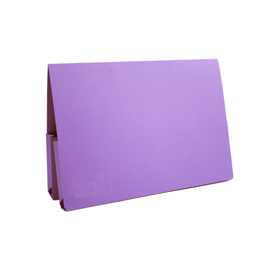 Guildhall Double Pocket Legal Wallet Manilla Foolscap 315gsm Mauve (Pack 25) - 214-MVEZ - NWT FM SOLUTIONS - YOUR CATERING WHOLESALER