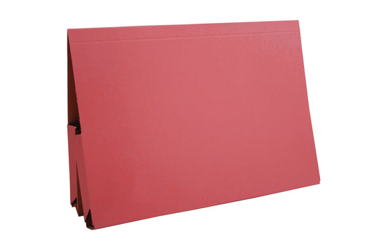 Guildhall Double Pocket Legal Wallet Manilla Foolscap 315gsm Red (Pack 25) - 214-REDZ - NWT FM SOLUTIONS - YOUR CATERING WHOLESALER
