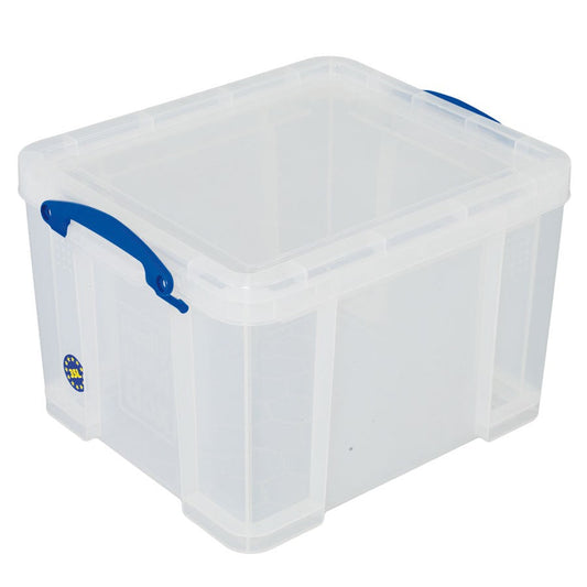 Really Useful Clear Plastic Storage Box 35 Litre - NWT FM SOLUTIONS - YOUR CATERING WHOLESALER
