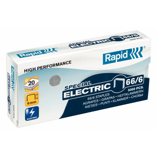 Rapid 66/6mm Staples (Pack 5000) 24867800 - NWT FM SOLUTIONS - YOUR CATERING WHOLESALER