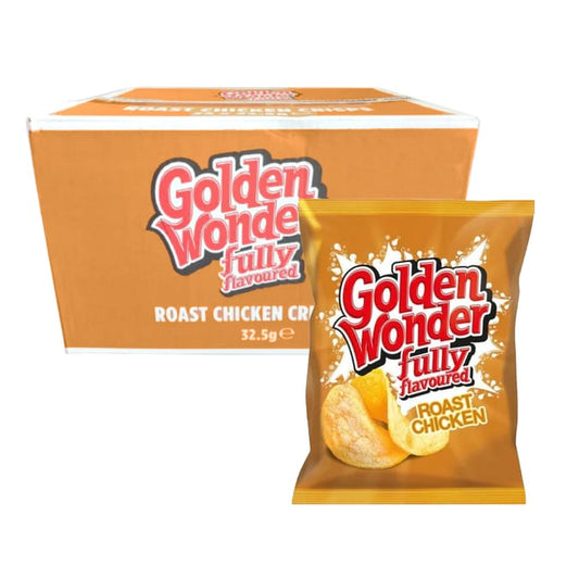 Golden Wonder Crisps Roast Chicken Pack 32's - NWT FM SOLUTIONS - YOUR CATERING WHOLESALER