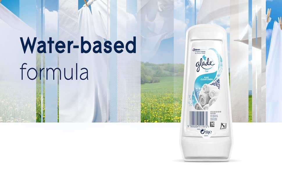 Glade Air Freshener Gel Pure Clean Linen 150g