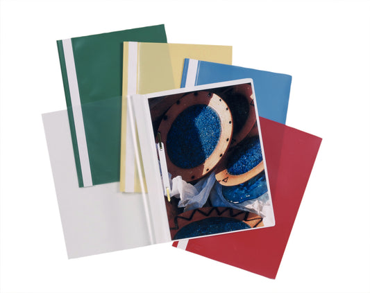 Esselte Report File Polypropylene A4 Assorted Colours (Pack 25) 15449 - NWT FM SOLUTIONS - YOUR CATERING WHOLESALER