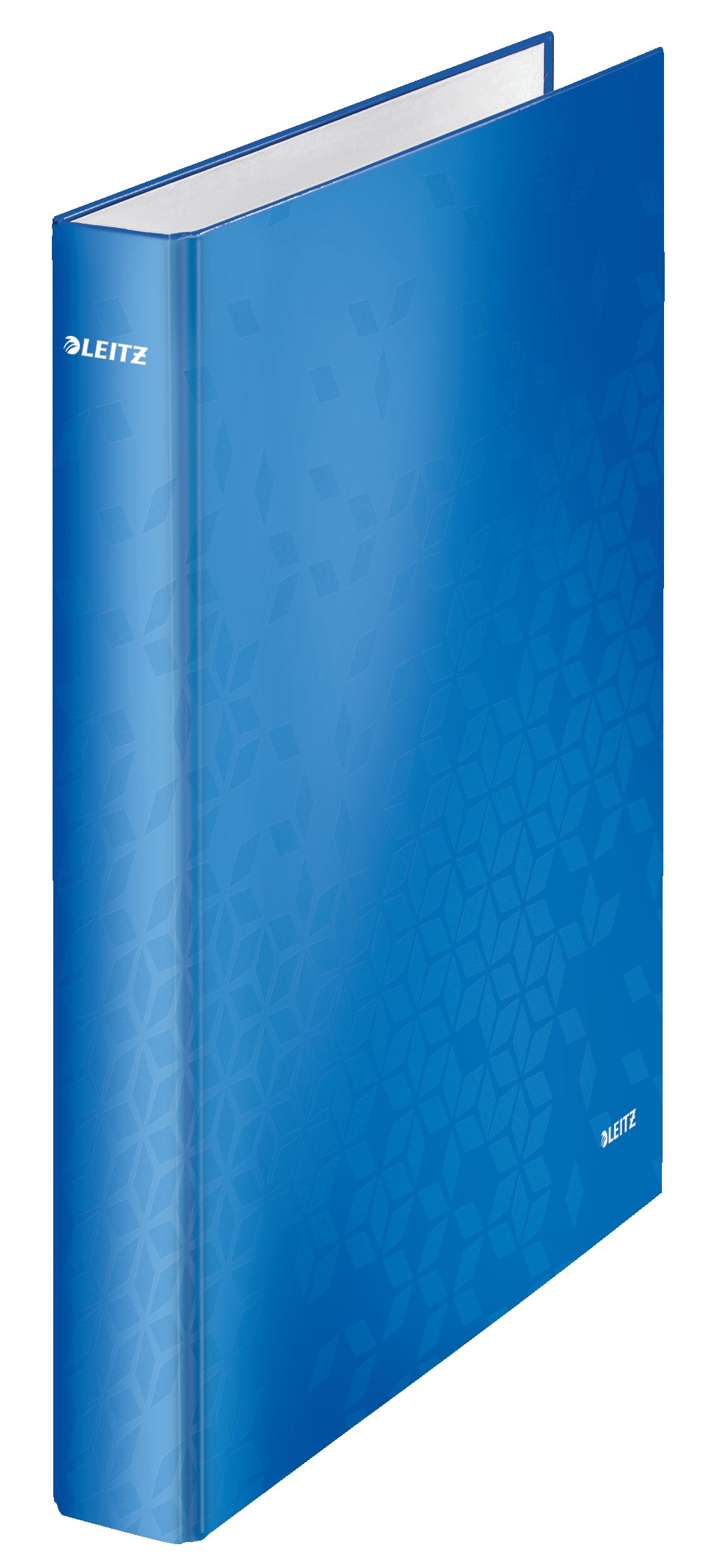 Leitz WOW Ring Binder Laminated Paper on Board 2 D-Ring A4 25mm Rings Blue (Pack 10) 42410036