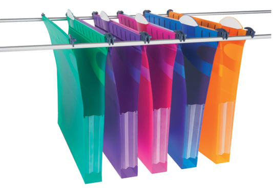 Rexel Multifile Extra A4 Suspension File Polypropylene 30mm Assorted Colours (Pack 10) 2102573 - NWT FM SOLUTIONS - YOUR CATERING WHOLESALER