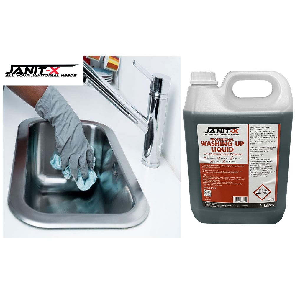 Janit-X Professional Green Washing Up Liquid 5 Litre