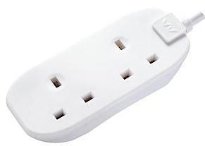 Extension Lead 5m 2 Socket White - NWT FM SOLUTIONS - YOUR CATERING WHOLESALER