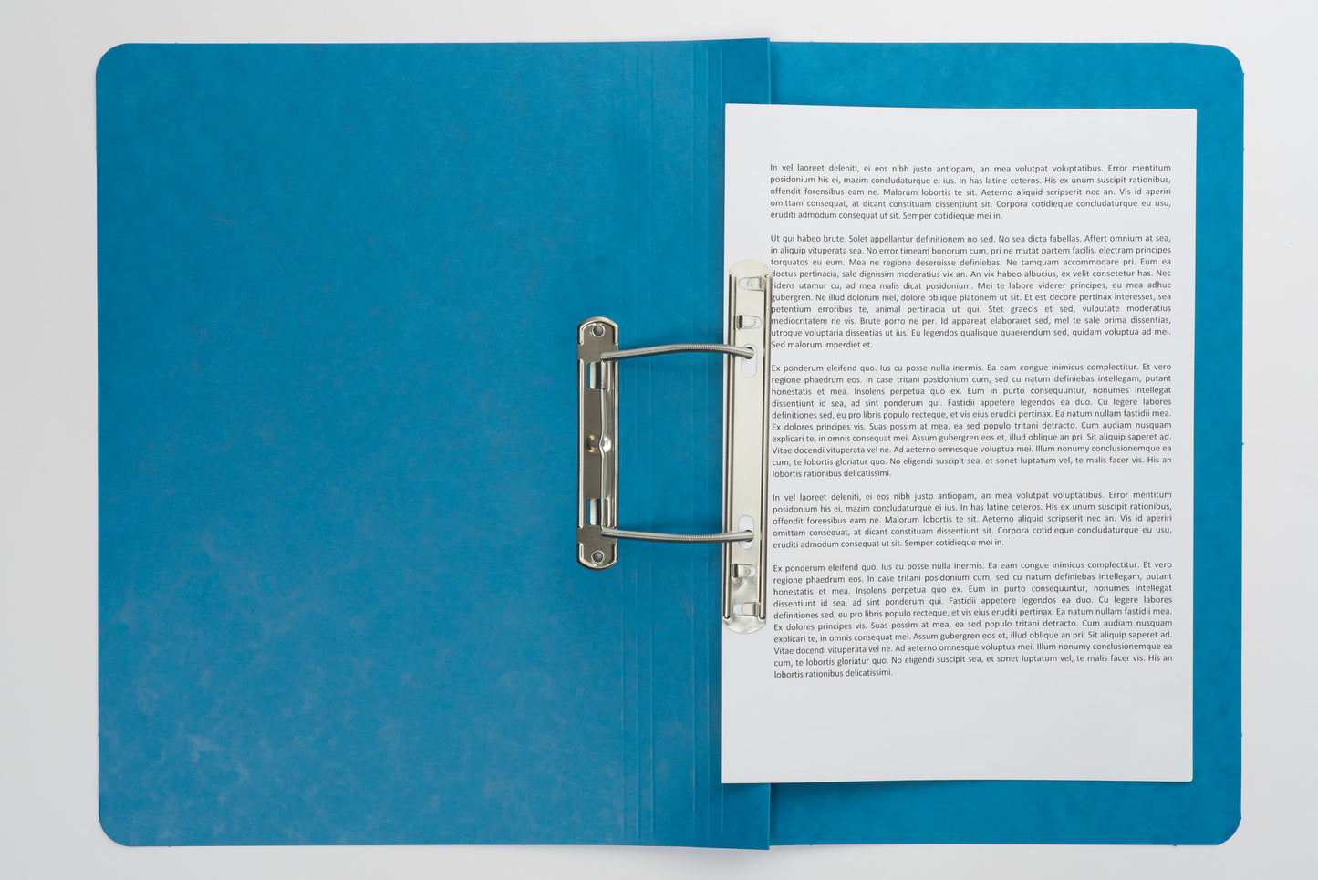 Europa Spiral Wirebound Spring Transfer File Manilla A4 300 Micron Blue (Pack 25) 3005 - NWT FM SOLUTIONS - YOUR CATERING WHOLESALER