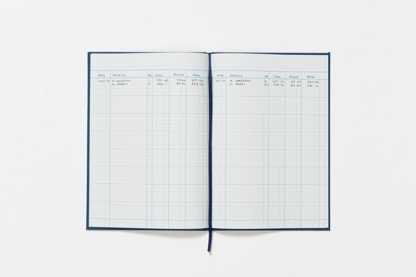 Guildhall Account Book Casebound 298x203mm 3 Cash Columns 80 Pages Blue - 31/3Z