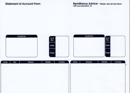 Sage (SE85S) Compatible A4 Statement/Remittance Advice Forms Pack 500's
