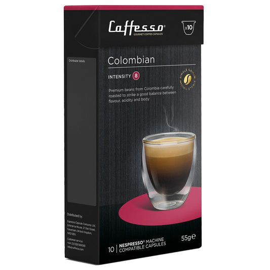 Caffesso Colombian 10's (Nespresso Compatible Pods) - NWT FM SOLUTIONS - YOUR CATERING WHOLESALER