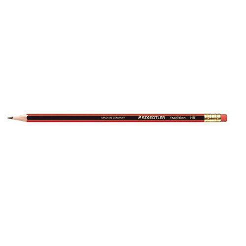 Staedtler 110 Tradition Pencil Cedar Wood (With Eraser) HB 12's - NWT FM SOLUTIONS - YOUR CATERING WHOLESALER