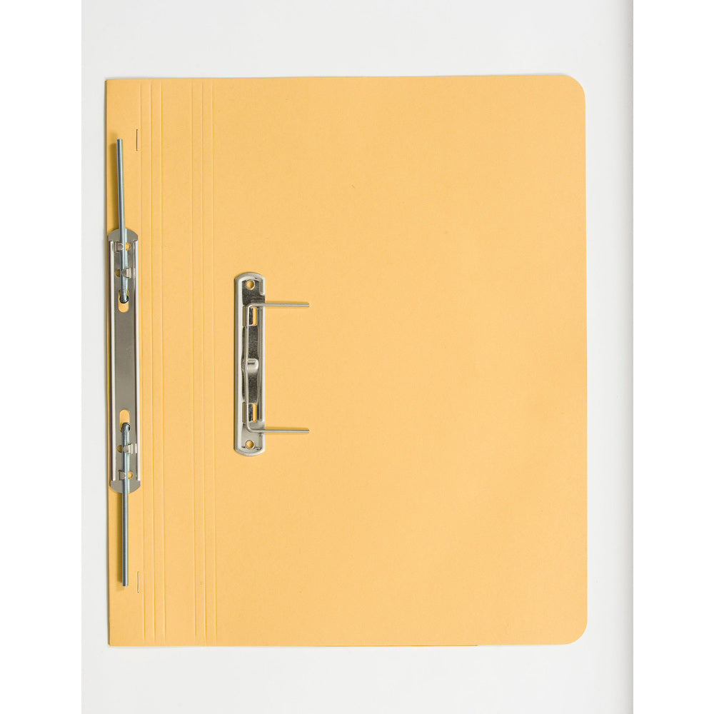 Guildhall Spring Transfer File Manilla Foolscap 285gsm Yellow (Pack 25) - 346-YLWZ