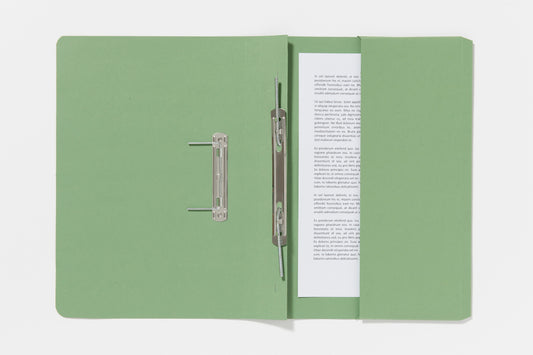 Guildhall Spring Pocket Transfer File Manilla Foolscap 285gsm Green (Pack 25) - 347-GRNZ - NWT FM SOLUTIONS - YOUR CATERING WHOLESALER