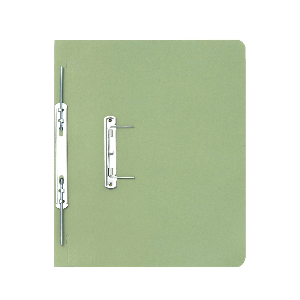 Guildhall Spring Transfer File Manilla Foolscap 315gsm Green (Pack 50) - 348-GRNZ
