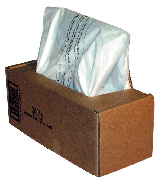 Fellowes Shredder Waste Bag 53-75 Litre Clear (Pack 50) 36054 - NWT FM SOLUTIONS - YOUR CATERING WHOLESALER