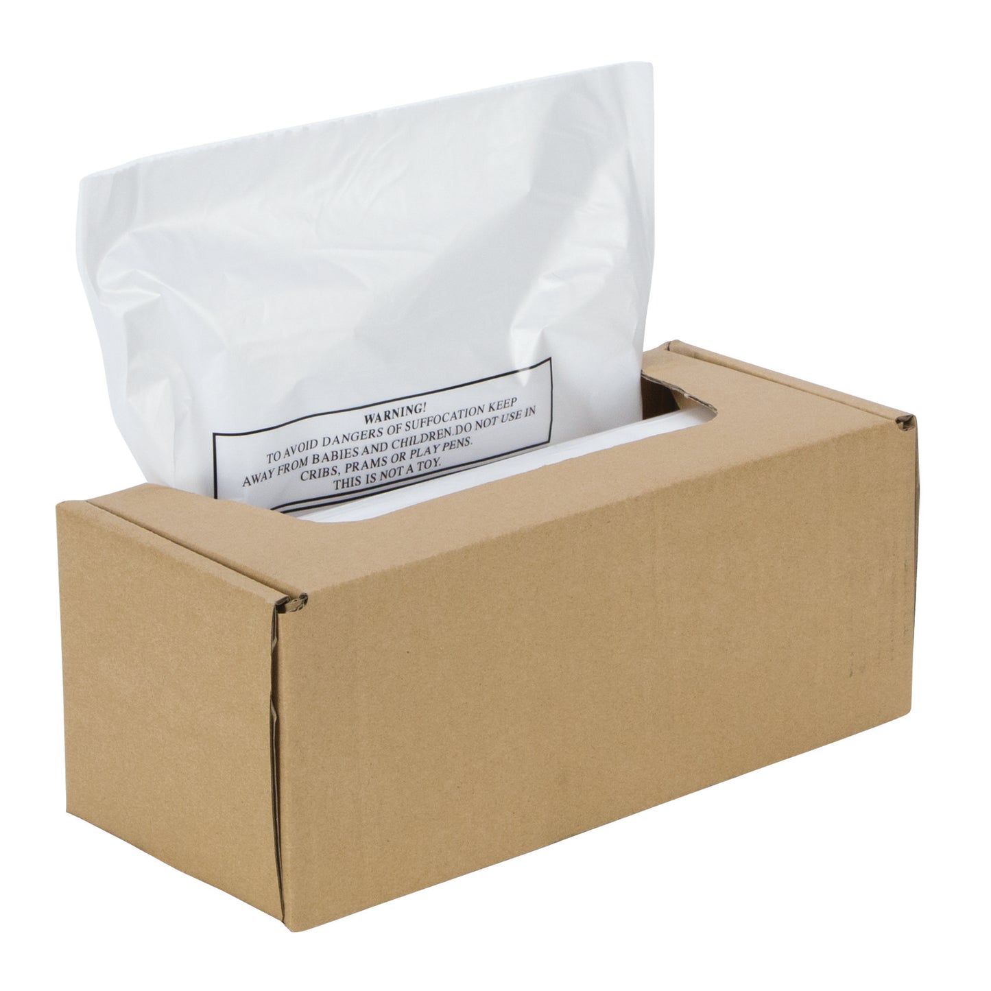 Fellowes Shredder Waste Bag 60-75 Litre Clear (Pack 50) 3608401 - NWT FM SOLUTIONS - YOUR CATERING WHOLESALER