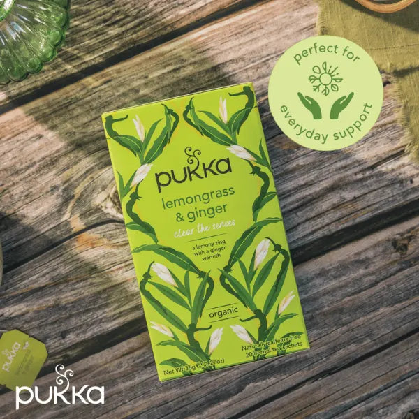 Pukka Tea Lemongrass & Ginger Envelopes 20's
