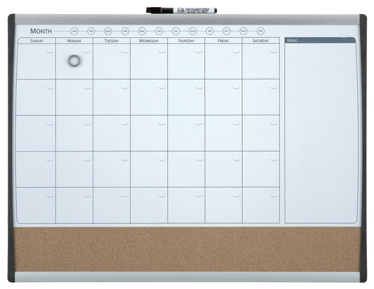 Nobo Combination Board Cork/Magnetic Whiteboard Planner Arched Frame 585x430mm 1903813 - NWT FM SOLUTIONS - YOUR CATERING WHOLESALER