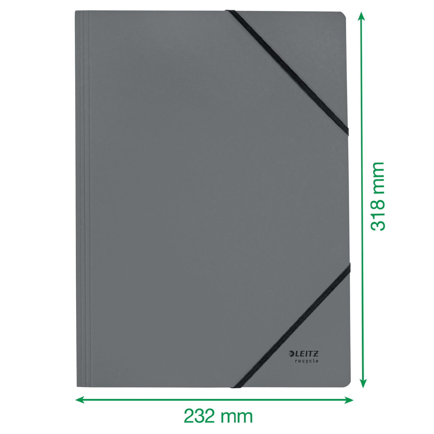 Leitz Recycle Card Folder With Elastic Band Closure A4 Blue 39080035