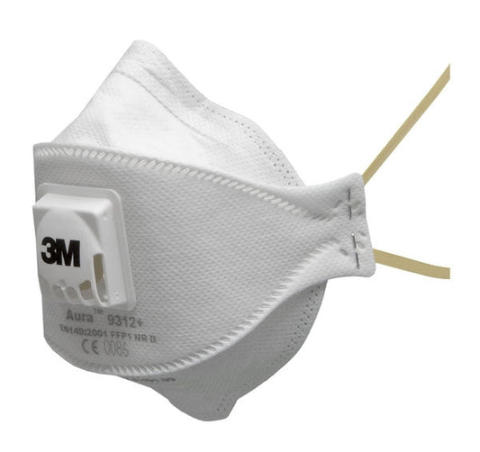 3M Flat-Fold Particulate Respirator (9312+) - NWT FM SOLUTIONS - YOUR CATERING WHOLESALER