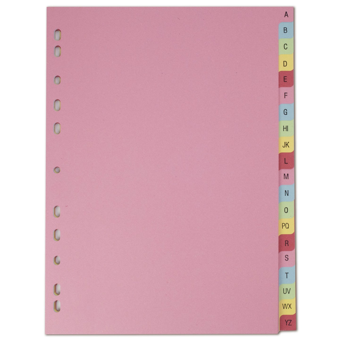 Elba Indices A4 A-Z 20 Part Coloured Card 400021450 - NWT FM SOLUTIONS - YOUR CATERING WHOLESALER