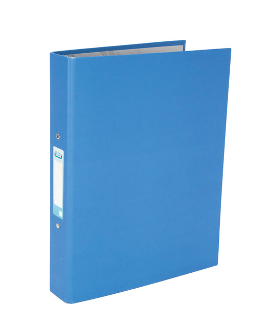 Elba Ring Binder A4+ 25mm Capacity 30mm Spine Paper On Board 2 O-Ring Blue (Pack 10) 400033496 - NWT FM SOLUTIONS - YOUR CATERING WHOLESALER