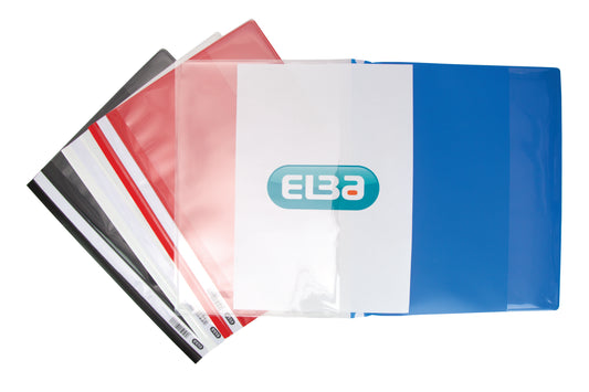Elba Report Files With Front Cover Pocket A4 Assorted (Pack 25) 400055040 - NWT FM SOLUTIONS - YOUR CATERING WHOLESALER