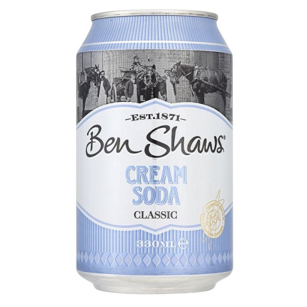Ben Shaws Cream Soda Cans 24x330ml - NWT FM SOLUTIONS - YOUR CATERING WHOLESALER