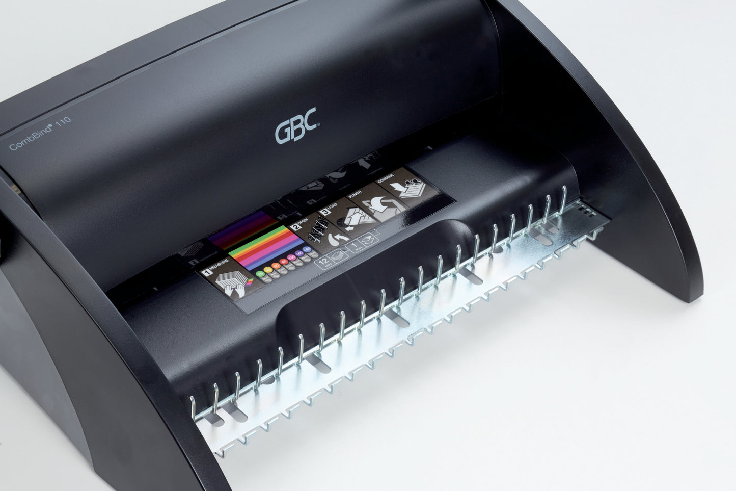 GBC CombBind C110 Manual Comb Binding Machine Black 4401844