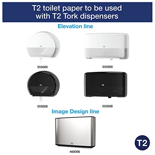 Tork T2 Mini Jumbo Advanced Toilet Roll 2-Ply Pack 12's {120238}