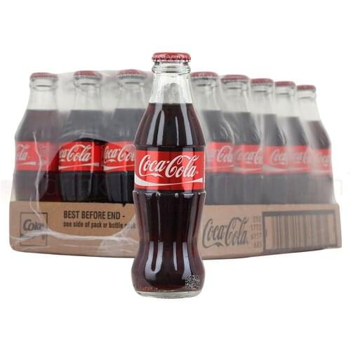 Coca Cola GLASS Bottles 24x330ml