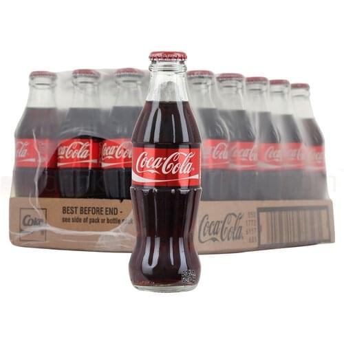 Coca Cola GLASS Bottles 24x330ml