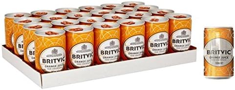 Britvic Orange Juice Cans 24x150ml - NWT FM SOLUTIONS - YOUR CATERING WHOLESALER