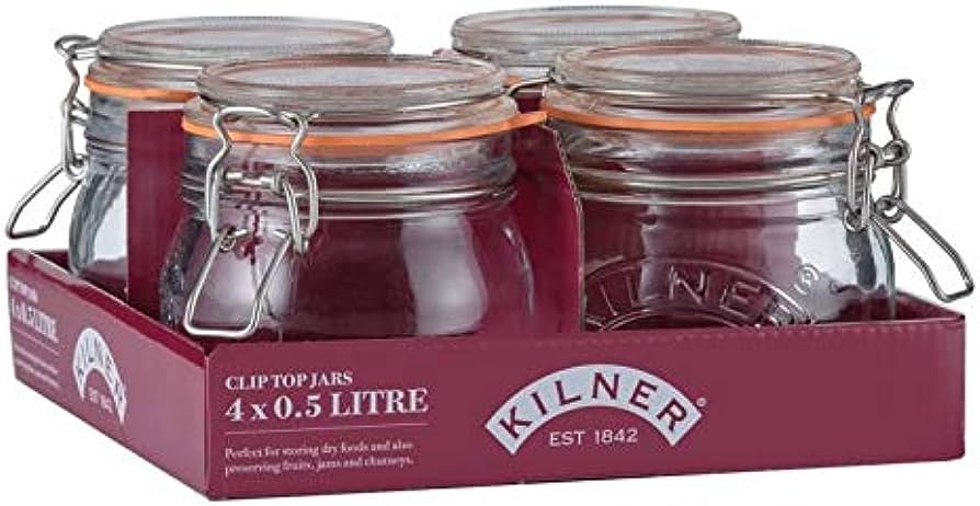 Kilner CLIP TOP ROUND Jar 0.5 Litre