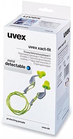 Uvex Xact-Fit Corded Earplugs Pack 50
