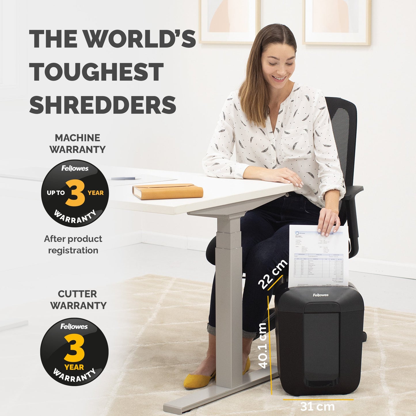 Fellowes Powershred LX41 Mini Cut Shredder 4403101