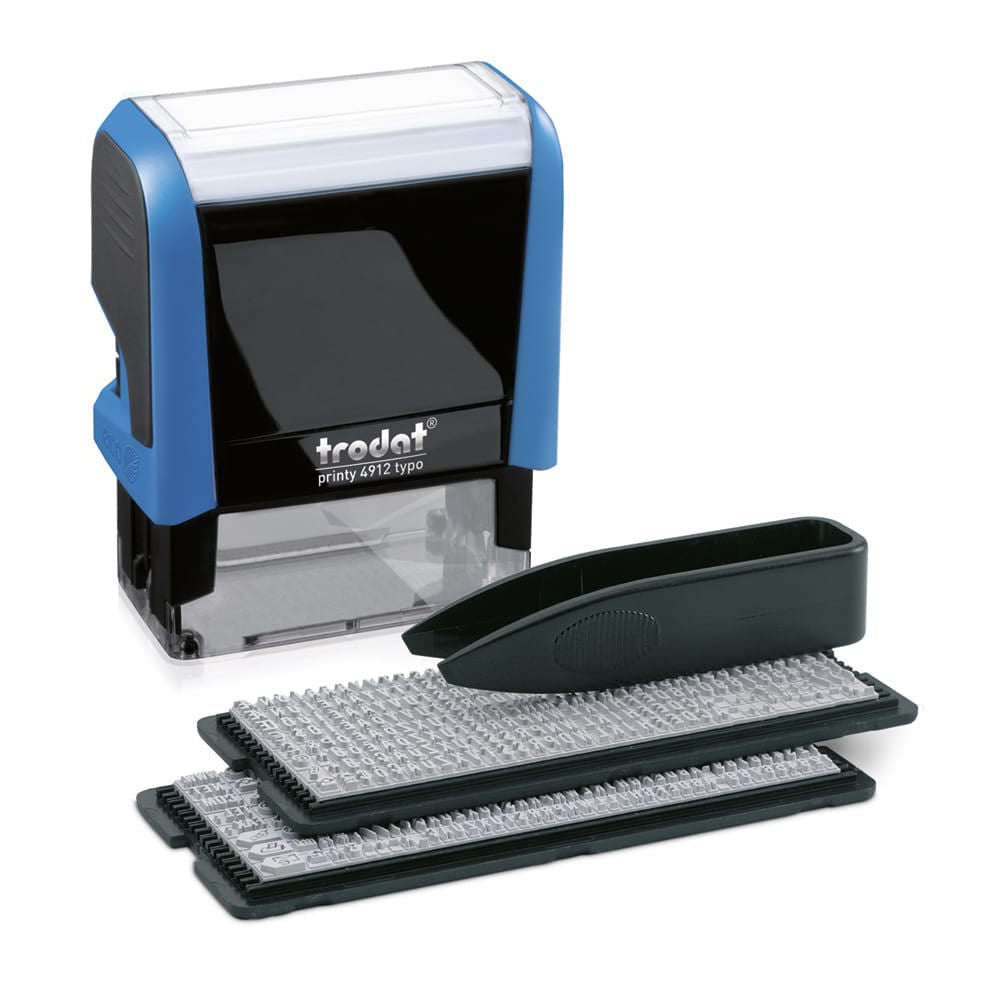 Trodat Printy 4912 Typo Self Inking DIY Stamp Max Plate Size 47x18mm Black ink - 43197 - NWT FM SOLUTIONS - YOUR CATERING WHOLESALER