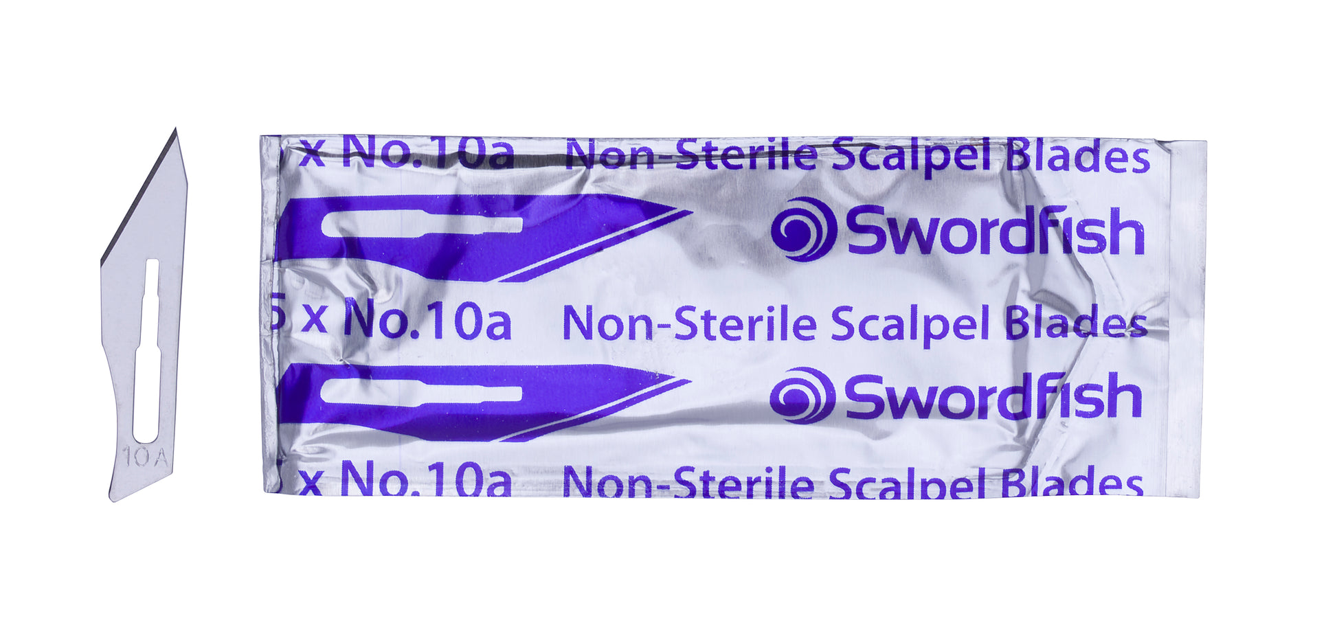 Swordfish Scalpel Blades No 10A Silver (Pack 100) - 43802 - NWT FM SOLUTIONS - YOUR CATERING WHOLESALER