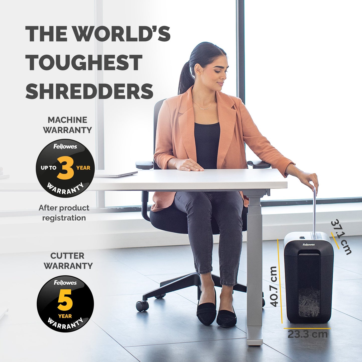 Fellowes Powershred LX65 Cross Cut Shredder - 4400601