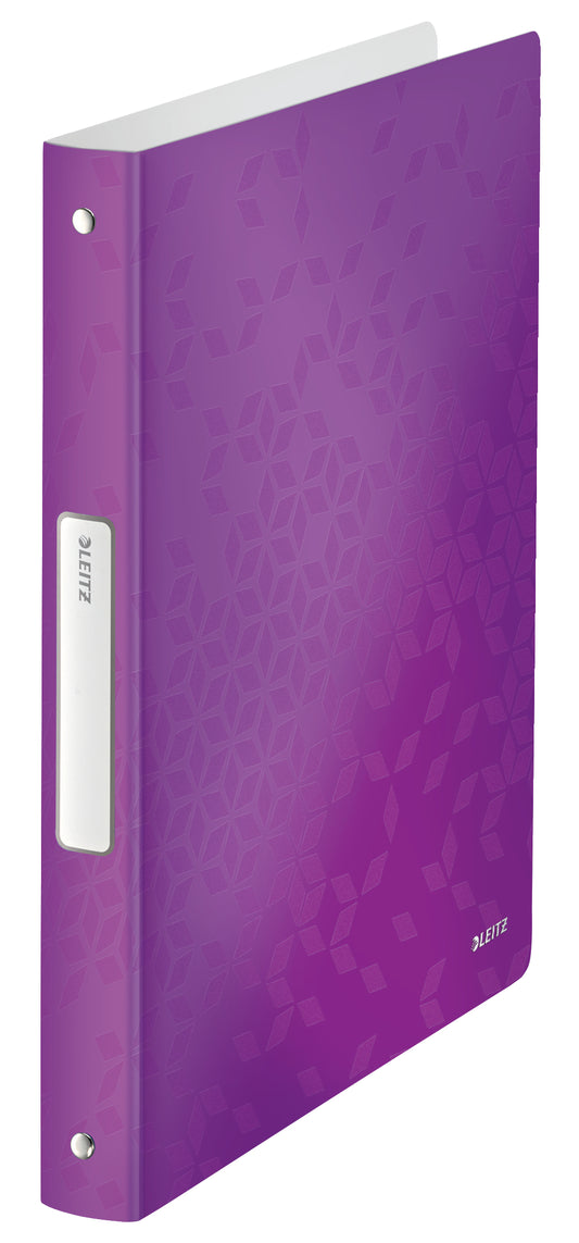 Leitz WOW Ring Binder Polypropylene 4 O-Ring A4 25mm Rings Purple (Pack 10) 42580062 - NWT FM SOLUTIONS - YOUR CATERING WHOLESALER