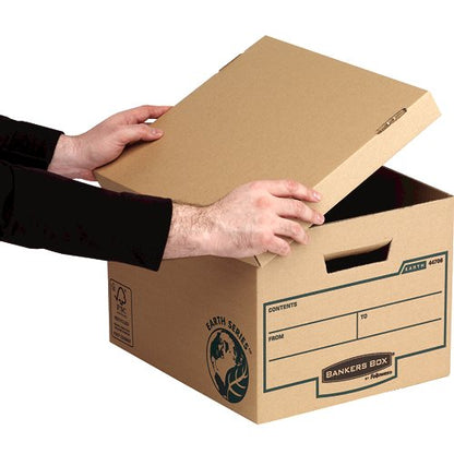 Fellowes Bankers Box Earth Series Standard Storage Box Board Brown (Pack 10) 4470601