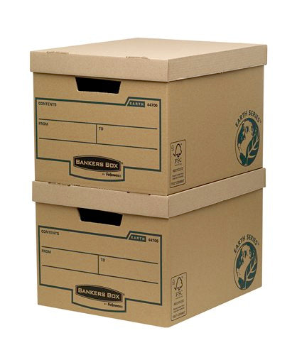 Fellowes Bankers Box Earth Series Standard Storage Box Board Brown (Pack 10) 4470601