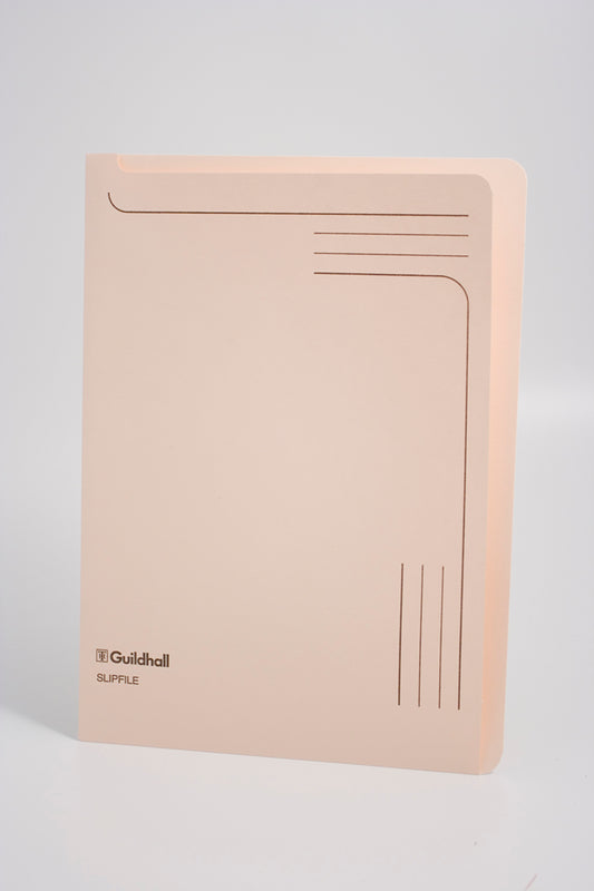 Guildhall Slipfile Manilla A4 Open 2 Sides 230gsm Cream (Pack 50) - 4609Z - NWT FM SOLUTIONS - YOUR CATERING WHOLESALER