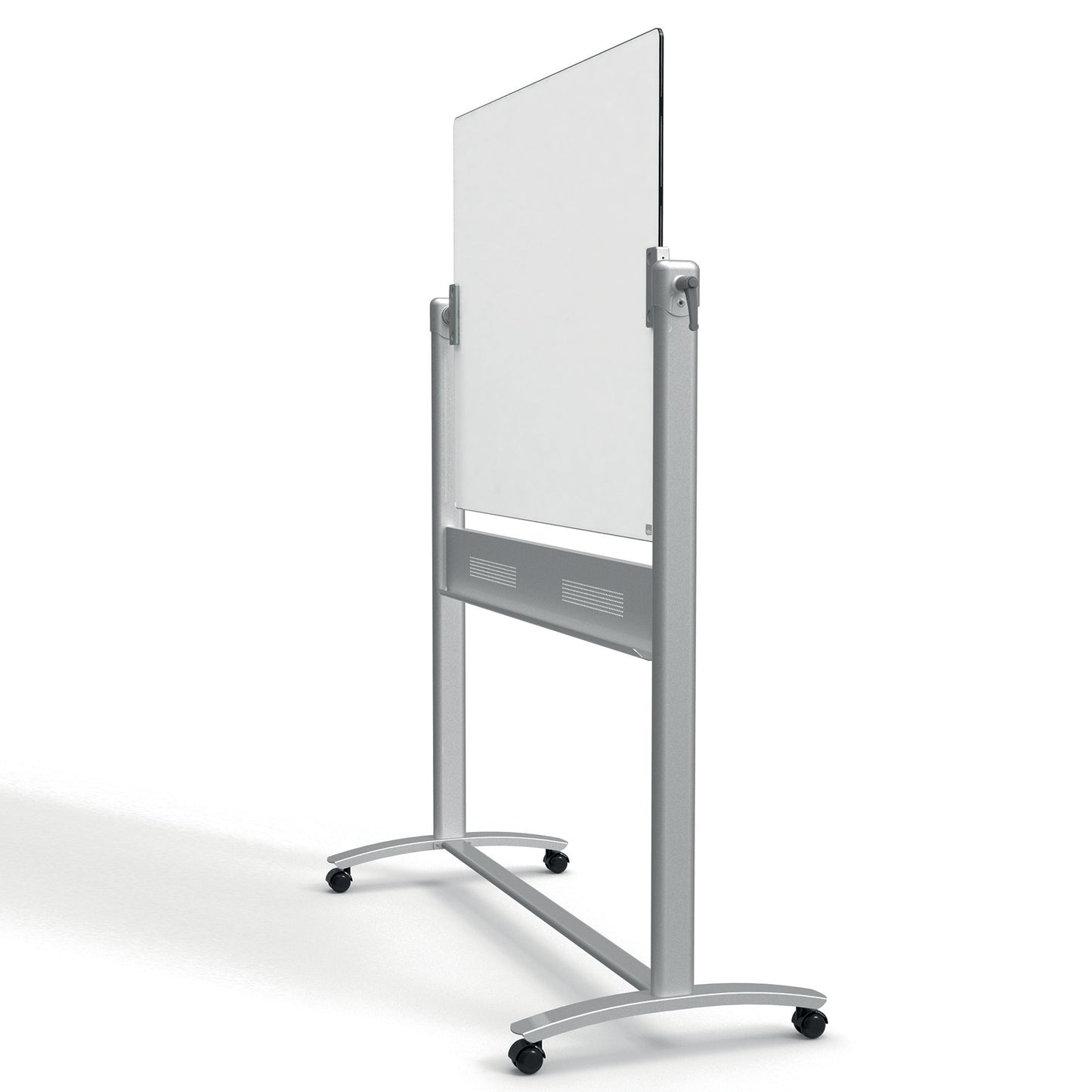 Nobo Mobile Magnetic Glass Whiteboard Brilliant White 1200x900mm 1903943