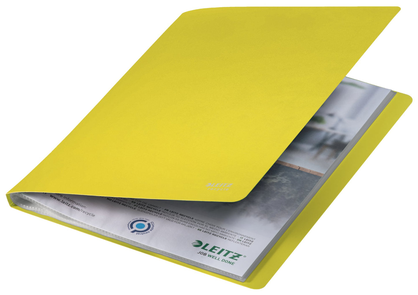 Leitz Recycle Display Book 20 Pockets Yellow 46760015