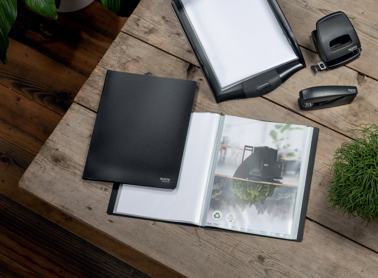Leitz Recycle Polypropylene Display Book 40 Pockets A4 Black 46770095