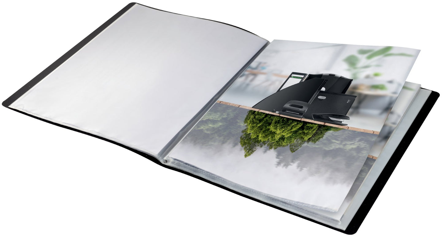 Leitz Recycle Polypropylene Display Book 40 Pockets A4 Black 46770095