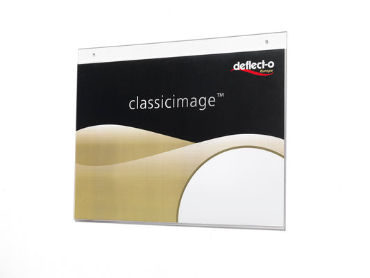 Deflecto Wall Sign Holder A4 Landscape Clear 46901 - NWT FM SOLUTIONS - YOUR CATERING WHOLESALER